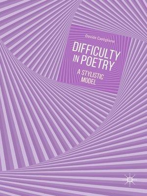 cover image of Difficulty in Poetry